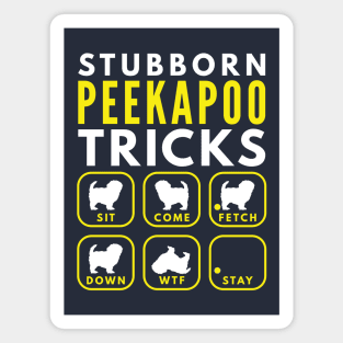 Stubborn Peekapoo Tricks - Dog Training Magnet